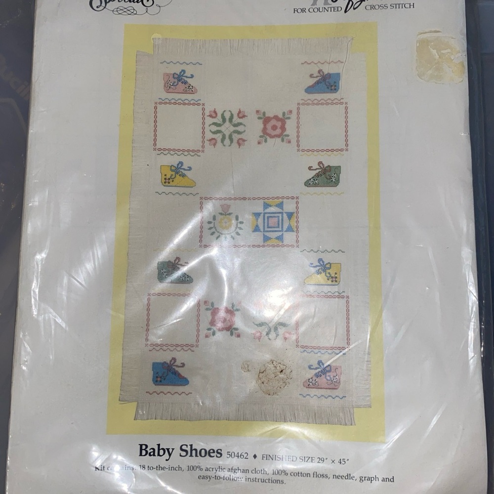 New Vintage Baby Afghan cross stitch kit